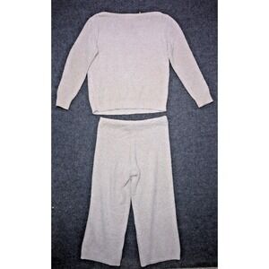 Softies Super Soft Boat Neck Pullover Jogger Set Matching Lounge Set Large Beige